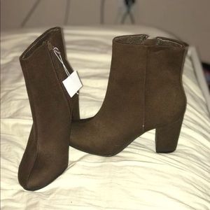 Dark brown ankle boots